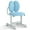 Blue, variant on Costway Kids Desk Chair with Double Back Support Adjustable Height Upholstered Computer Chair Pink