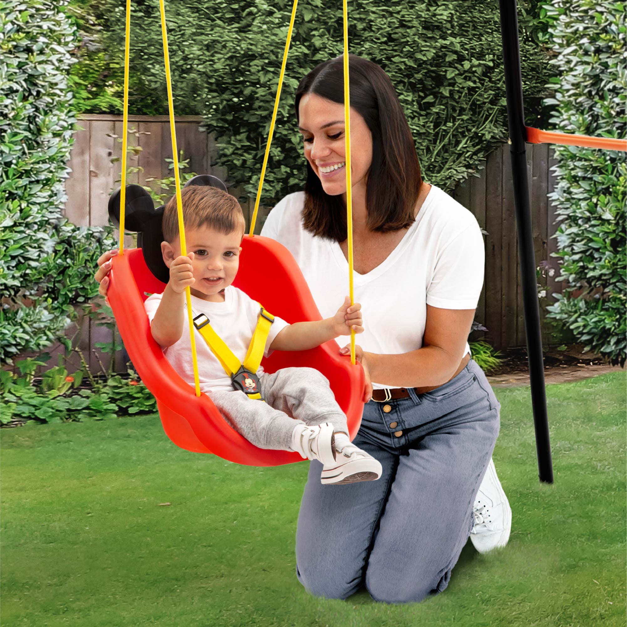 Disney Mickey Mouse 2-in-1 Outdoor Bucket Swing by Delta Children