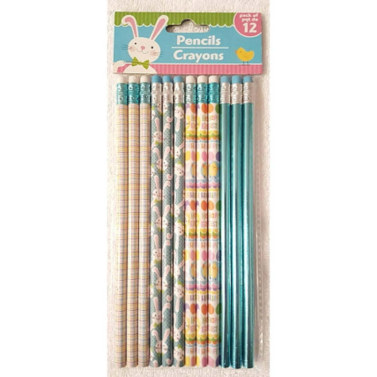 Kids Lot~2 Easter Jumbo Pencils, Mixed Variety 75 Fun Pencils, Erasers, Pop  Pen