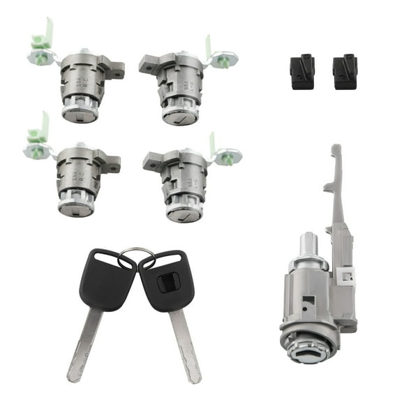 Door & Ignition Lock Cylinder w/ Keys Set For Honda Civic Element CR-V 2003-2011