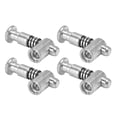 thumbnail image 2 of Anchor Connector, Carbon Steel Galvanized Easy Installation 4Pcs High Hardness Durable  Concealment M4 Thread Fittings  for  Built in Connection, 2 of 8