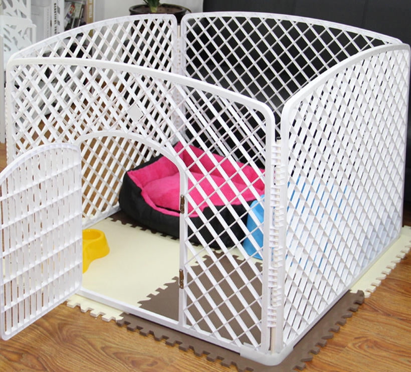 4-Panel Pet Playpen Pet Fence with 