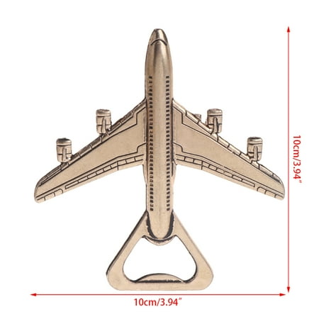 

SUOAGIN Vintage Airplane Shaped Beer Wine Bottle Opener Decor Bar Party Kitchen Tools