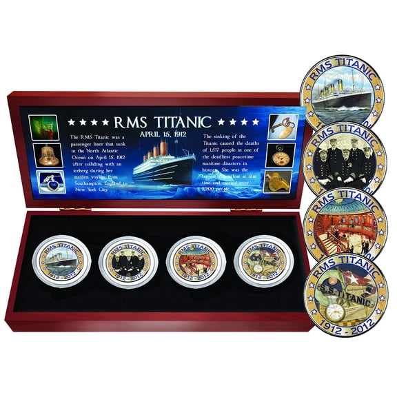 The Matthew Mint Titanic Four Coin Set