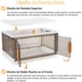 thumbnail image 4 of Cajas de Almacenamiento 4 PCS Plegable Plástica - 180 L Contenedores de Organizador Apilables, Organizadores de Armario Apilable, con Tapas y Ruedas, con Transparente Puerta, 48x33x108 CM, 4 of 4