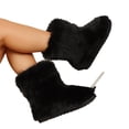 thumbnail image 2 of Willtoo Faux Fur Plush Boots for Women Winter Fluffy Furry Boots Flat Heel Snow Boots, 2 of 5