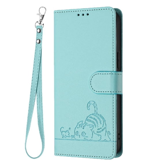 Flip case for GANGXUN Samsung Galaxy A10 Wallet Case with Kickstand, Card Slots, RFID Block, Cat Design