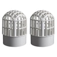 thumbnail image 1 of 2 Pcs Capuchon de Filtre Respirant Protection de Conduit d'Air Couverture de Ventilation Capot Blanc PVC, 1 of 6