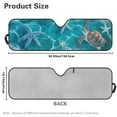 thumbnail image 6 of Uorisanigo Windshield Sun Shade for Jeep Wrangler JL JLU 2018-2025, Front Window Sunshade for Jeep Gladiator 2020-2025, Beach Starfish Sea Turtle Front Window Sun Visor Blocks for UV and Heat, 1pc, 6 of 7