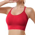 thumbnail image 2 of Sngxgn Women's Sports Bra Wireless Bra Active Yoga Sports Bras(Red,S), 2 of 9