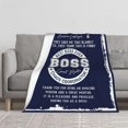 thumbnail image 2 of Boss Gifts for Men, Gifts for Boss Male, Boss Day Gift for Men, Boss Appreciation Gifts, Boss Birthday Gift for Men, Retirement/Thank You Gift for Boss Throw Blanket 60x50 Inch, 2 of 5