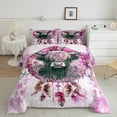 thumbnail image 2 of Safari Highland Cow King Bedding Sets Farm Animal Comforter Set,Bohemian Dreamcatcher Duvet Insert Pink Ombre Down Comforter,Tribal Feather Bedding Comforter Sets, 2 of 7