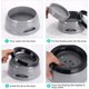 thumbnail image 4 of Wassernapf für Hunde Unterwegs 750ml, Qianyou Auslaufsicher Spritzschutz Fressnapf Hundenäpfe Katzenapf Haustier Rutschfest Auto Reise Trinknapf Plastik Abnehmbar Tragbar Wasserschüssel Grau Ormromra MZQ-0827-1, 4 of 8