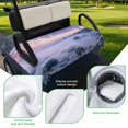 thumbnail image 5 of Golf Cart Seat Covers for 2 Seater, Coastal Soft Microfiber Cart Seat Towel Blanket, Summer Beach Ocean Nautical Absorbent Breathable Non Slip Bench Seats Protector for Golf Course 51"x31", 5 of 9