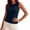 Navy, variant on Feancey Sleeveless Tops for Women Summer Ribbed Tank Top Business Casual Dressy Work Shirts Solid Color Basic Undershirts Blouses Navy S