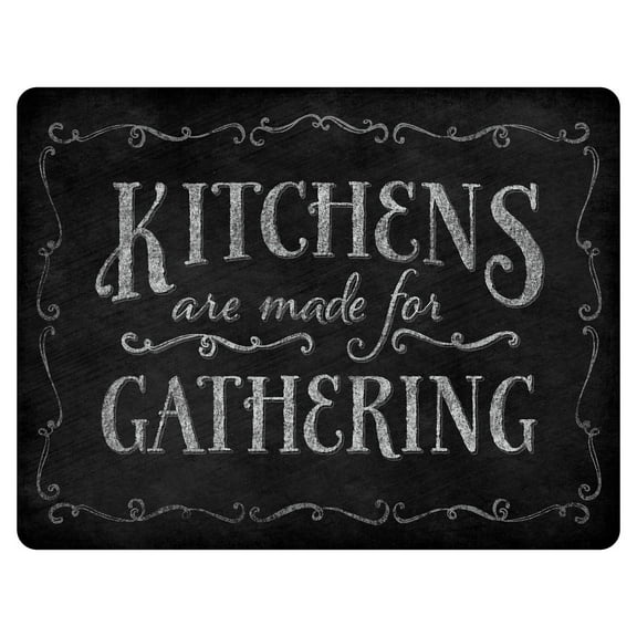 CounterArt "Kitchens For Gathering" 3mm Tempered Glass Cutting Board 15" x 12"