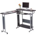 thumbnail image 3 of Safco Scoot Standing Height Desk - Box 1 of 2 Laminated Rectangle, Black Top - 47.25" Table Top Width x 20" Table Top Depth - 43.25" Height - Assembly Required, 3 of 4