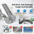 Waterdrop StainlessSteel Faucet Water Filter, Carbon Block Filtration