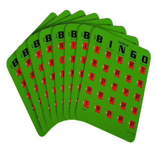 10 Fingertip Slide Window Shutter No Mess Reusable Bingo Game Cards 