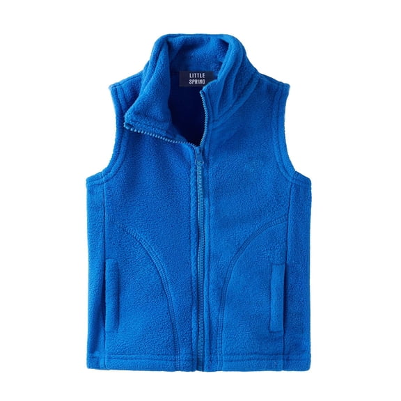 LittleSpring Boys Girls Fleece Vest for Kids Sleeveless Jackets Zip Up Outerwear 2-10 Years