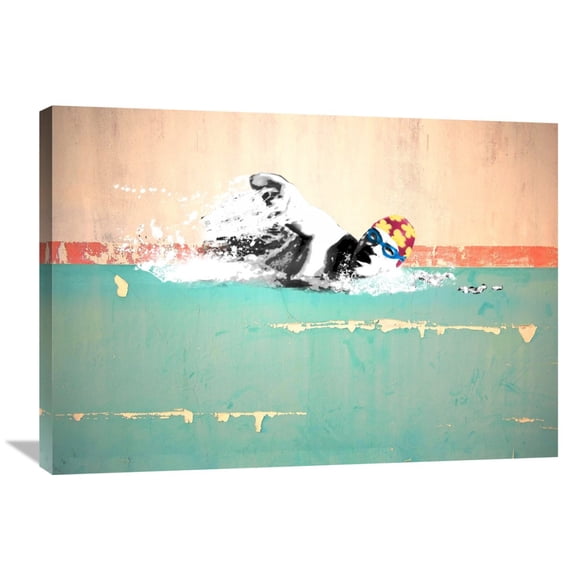 Masterfunk Collective 'Swim on! Bronx, NYC' Canvas Wall Art