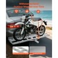 thumbnail image 3 of VEVOR Motorcycle Carrier, 400 lbs Capacity, Heavy Duty Aluminum Hitch Mount Rack with 73in Loading Ramp, Straps & Stabilizer, Scooter Dirt Bike Trailer Hauler, 3 of 9