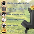 thumbnail image 5 of Camping Rocket Stove by StarBlue with FREE Carrying Bag - A Portable Wood Burning Camping Stove with Large Fuel Chamber Best for Outdoor Cooking, Camping, Picnic, BBQ, Hunting, Fishing, 5 of 5