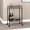 Gray, variant on Evelyn&Zoe Barnes 23.5" Wide Rectangular Bar Cart, Alder Brown