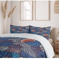 thumbnail image 6 of Ambesonne Fruit Duvet Cover Set, Fig Fruits Pattern Spring, 2-Calking, Blue Purple Grey, 6 of 6
