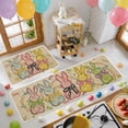 thumbnail image 2 of Vwrxbz Easter Kitchen Mat Set 2 Piece Bunny Egg Design Runner and Small Rug Holiday Entrance Hallway Floor Mat, 2 of 8