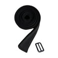 thumbnail image 3 of EHJRE Women Wool Overcoat Waist Belt Double Sided Lightweight Waist Tie Sash Accessory Black, 3 of 9