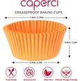 thumbnail image 4 of AllWays Plaza Standard Orange Cupcake Muffin Liners 500-Count, No Smell, Food Grade & Grease-Proof Paper Baking Cups (Orange), 4 of 16