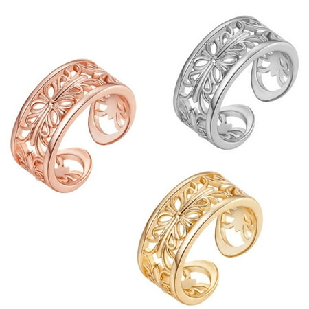 

NUOLUX 3Pcs Toe Knuckle Ring Sexy Foot Ring Toe Decoration Accessory Open Foot Rings