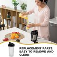 thumbnail image 3 of BESTYASH 1ensemble Couvercle de Tasse à Smoothie de Remplacement pour Mixeur Accessoire Réutilisable en Plastique Noir, 3 of 8