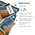 thumbnail image 5 of Lantern Press 1000 Piece Jigsaw Puzzle, Bryce Canyon National Park, Utah, Oil Painting, 5 of 5