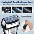 thumbnail image 4 of PRITECH Electric Razor for Men, Foil Electric Shaver with Beard Trimmer, Cordless Rechargeable Razor for Facial Shaving, LED Display Wet& Dry Use, 4 of 11