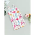thumbnail image 2 of Arvbitana Toddler Kids Girls Summer Suspenders Jumpsuits Sleeveless Giraffe/Dinosaur Print Romper Little Girls Casual Bodysuits 2T-7T, 2 of 7