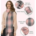 thumbnail image 2 of Women's Long Plaid Blanket Scarf Chunky Oversized Winter Fall Warm Scarf Big Tartan Scarves Wrap Shawl Ladies Gifts, 2 of 12
