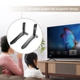thumbnail image 3 of Steel TV Base for LCD Pedestal Screen Stand Home Universal Monitor Riser for 32 to 65 Inches, 3 of 8