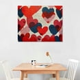 thumbnail image 2 of Orinice Hearts Annabel KidstonPrint Wall Painting for Classroom Kitchen Office Farmhouse Bathroom Room Decor Pictures Wall Art Painting Ready to Hang Canvas Living Room Bedroom Home Office Wall Decor, 2 of 6