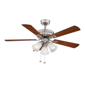 Hampton Bay Sinclair 44 In Brushed Nickel Ceiling Fan Walmart