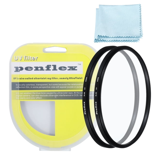 Unique Bargains 95mm Filter, 2 PCS Protection Filter Protection Camera Lens Filter Aluminum Optical for 95mm Camera Lens Filter