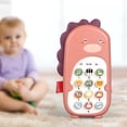 thumbnail image 4 of Teléfono celular musical Juguetes Educativos Interactivos Para Teléfonos Celulares Para Bebés Mayores De 18 Meses Niños Niñas Rosa Rosa Fanmusic Teléfono celular musical, 4 of 6