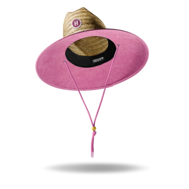 Sombrero de Paja para Hombres y Mujeres | Sombrero de salvavidas, sombrero de playa y sombrero de sol | Ala ancha UPF 50+ para protección solar | Talla única | Cicuta