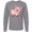 AC-Heather Grey, variant on Inktastic Cute Pig Long Sleeve T-Shirt