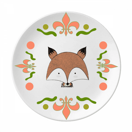 

Simplicity Style Immature Fox Flower Ceramics Plate Tableware Dinner Dish