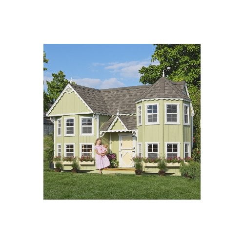 little cottage sara victorian 10 x 18 mansion wood playhouse