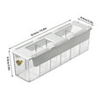 thumbnail image 3 of 3-in-1 Wall Mounted Underwear Sock Bra Organizer - Transparent Lidded Storage Box, Dust & Moisture Proof, Easy to Clean, Space Saving for Closet Bathroom Laundry Room, 3 of 6