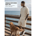thumbnail image 3 of Men’s Summer 2 Piece Outfit, Short Sleeve T-Shirt and Drawstring Shorts Matching Set, Casual Vacation Beach Outfit, 3 of 6