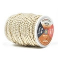 thumbnail image 2 of Mandala Crafts Rayon Twisted Cord Trim, Shiny Viscose Cording for Home Décor, Upholstery, Curtain Tieback, Honor Cord (5mm, Cream), 2 of 3